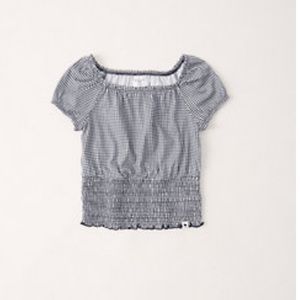 Abercrombie girls smocked bottom Tee